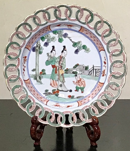 assiette famille verte - Assiette Famille Verte - priode Kangxi (1662-1722) - porcelaines