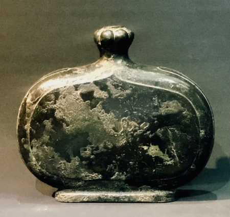 garlic neck bian hu flask - Garlic neck bian hu flask - Western HAN Dynasty II nd century BC - bronzes