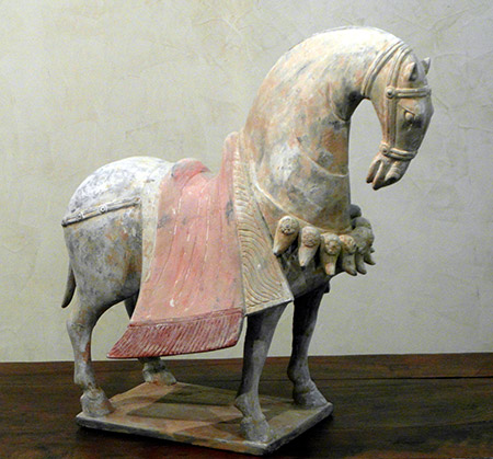 grand cheval d’apparat - Grand Cheval d’apparat - Dynastie des Wei du Nord (386-535) - terres-cuites