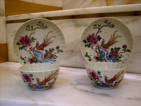 paire de sorbets famille rose - Paire de sorbets Famille Rose - Epoque Qianlong (1735-1795)  - archives
