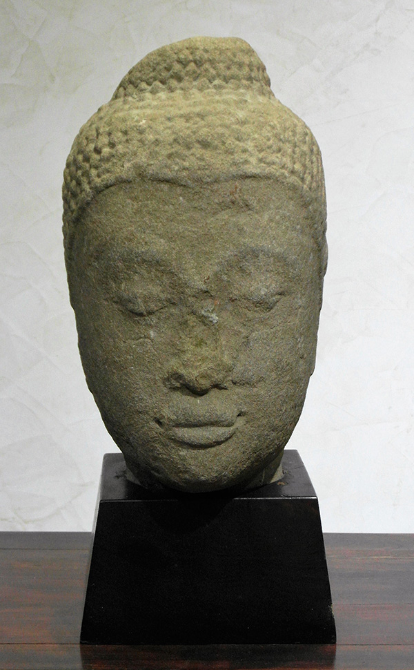 tte de bouddha - Tte de Bouddha - XIV° sicle - sculptures en pierre