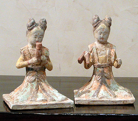 ensemble de 4 musiciennes - Ensemble de 4 musiciennes - Dynastie Tang (618-906) - archives