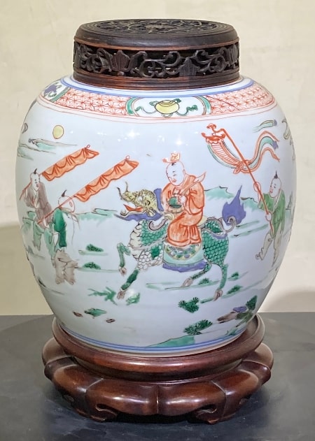 pot � gingembre famille verte - Pot � gingembre Famille Verte - �poque Kangxi (1662-1722) - porcelaines