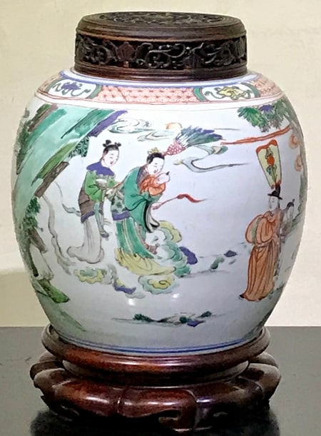 pot � gingembre famille verte - Pot � gingembre Famille Verte - �poque Kangxi (1662-1722) - porcelaines