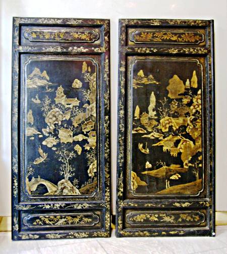 paires de portes en panneau - Paires de portes en panneau - Chine, d�but XVIII° si�cle  - archives