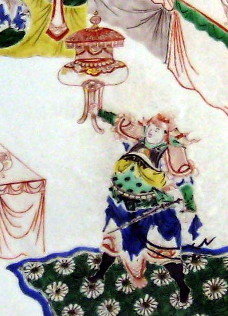 grand plat famille verte - Grand plat Famille Verte - �poque Kang-Xi ( 1662-1722 ) - archives