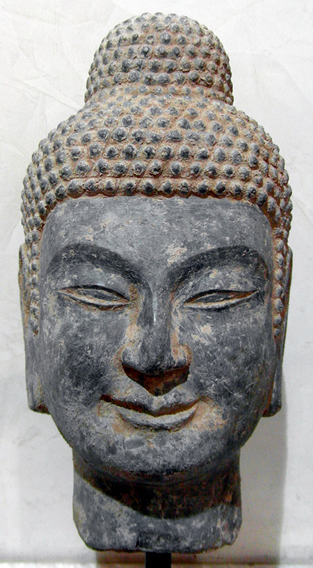 t�te de buddha - T�te de Buddha - Dynastie des Wei du Nord (386–534) - archives