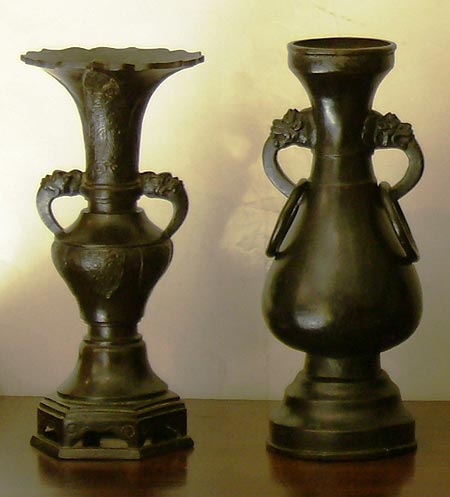 garniture en bronze � patine brune - garniture en bronze � patine brune - D�but de la Dynastie Ming XIV° - archives