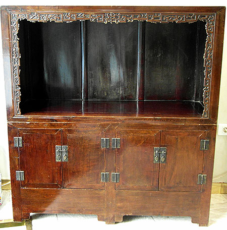 cabinet de pr�sentation en 2 parties - Cabinet de pr�sentation en 2 parties - XIX° si�cle - mobilier