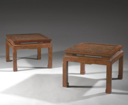 paire de petites tables - Paire de petites tables - Dynastie Ming XVII�me si�cle - mobilier
