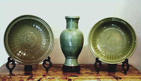 ensemble de c�ladon - Ensemble de c�ladon - XIV° si�cle - porcelaines