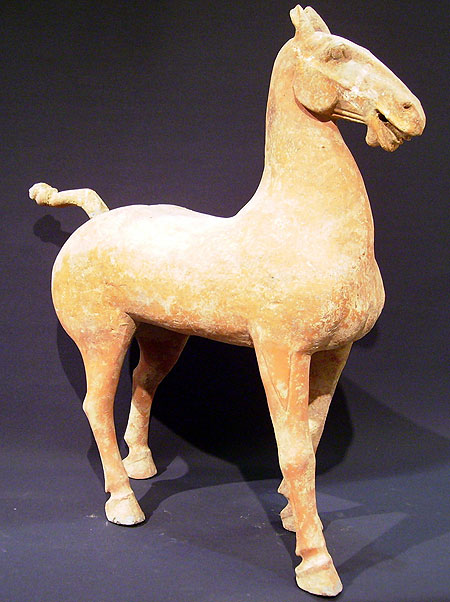 grand cheval han - Grand Cheval Han - Dynastie Han (- 206 av JC + 220 ap JC) - terres-cuites
