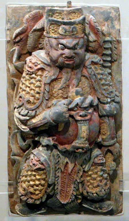deux gardiens de temple - Deux gardiens de temple - Dynastie Yuan – Ming  XIV° si�cle - terres-cuites