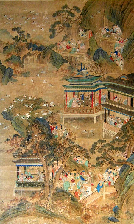 grande peinture sur soie - Grande Peinture sur soie - Chine  XVIII° si�cle - peintures