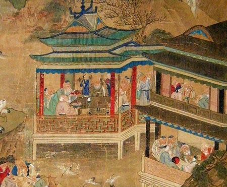 grande peinture sur soie - Grande Peinture sur soie - Chine  XVIII° si�cle - peintures