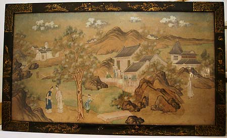 paire de peintures � l’encre sur papier - Paire de peintures � l’encre sur papier - fin du XVIII° si�cle - archives
