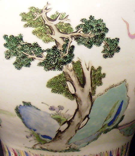 paire de potiches famille rose avec couvercles - Paire de potiches Famille Rose avec couvercles - p�riode Yongzheng (1723 - 1735) - archives