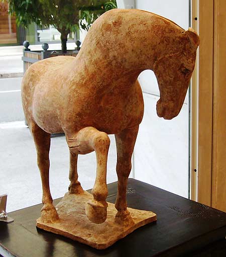 grand cheval piaffant - Grand Cheval piaffant - Dynastie Tang ( 618 - 906 ) - archives