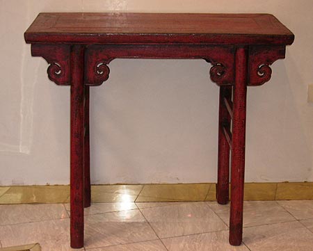 petite console table � vin - petite console table � vin - Fin de la Dynastie Ming XVII° si�cle  - archives