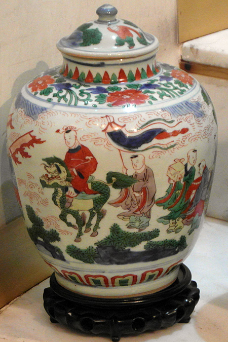 paires de potiches avec couvercles - Paires de potiches avec couvercles - P�riode Transition vers 1650 - porcelaines