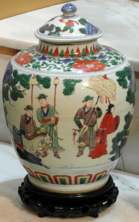 paires de potiches avec couvercles - Paires de potiches avec couvercles - P�riode Transition vers 1650 - porcelaines